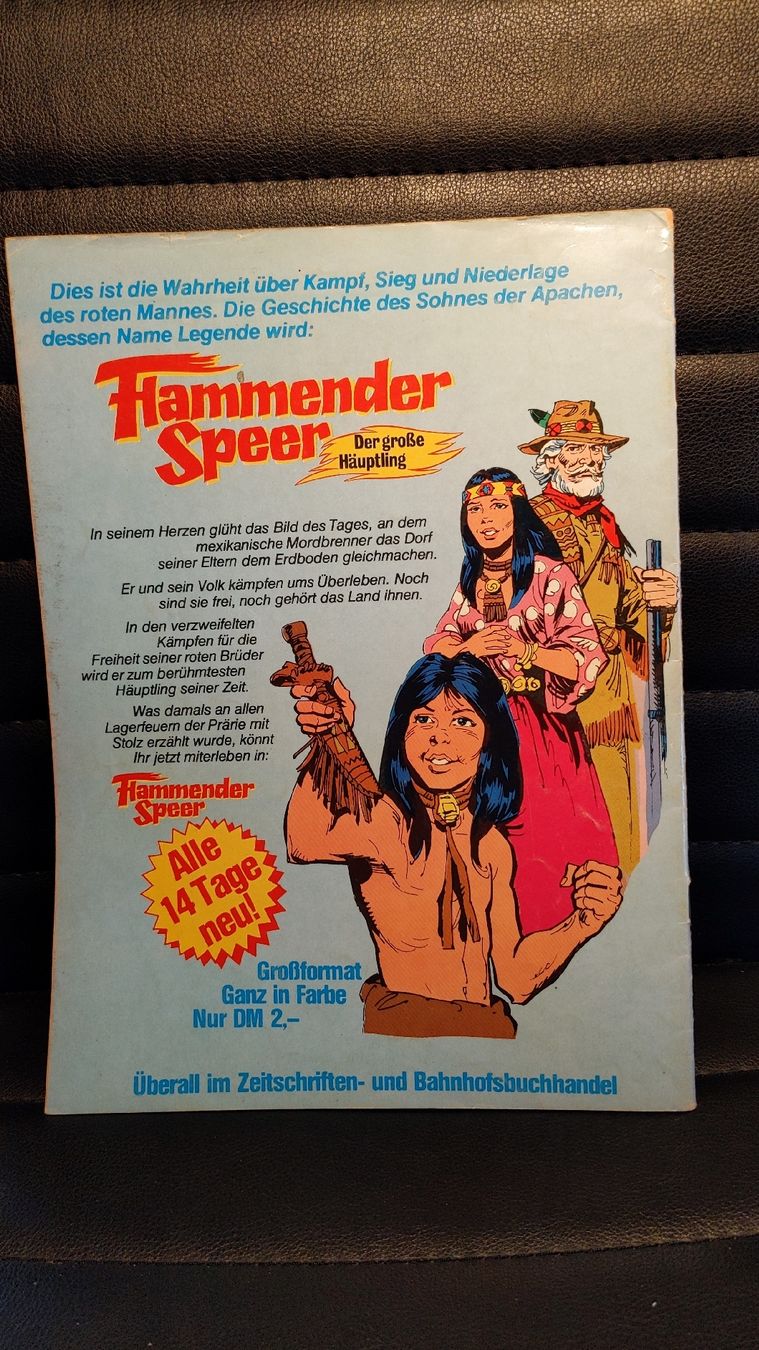 Fumetti: Flammender Speer - Der grosse Häuptling Nr. 16 - mit Poster! – Usato da Niederscherli venduto da Mon_Art 1