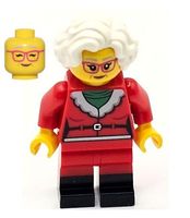 LEGO City hol325 Mrs. Claus - Red Jacket, Black Boots