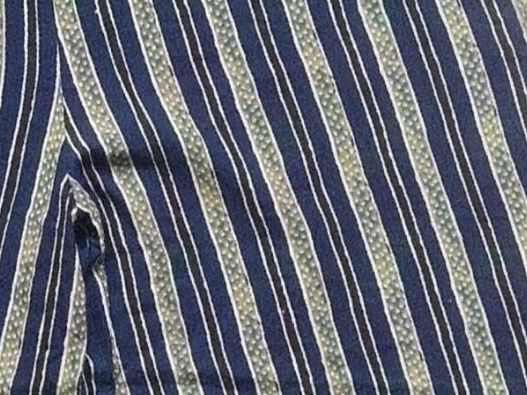 Hosen: Pantalon Boho à rayures bleu et blanc, style décontracté – Neu (gemäss Beschreibung) aus Pully von kon_jwh8 1
