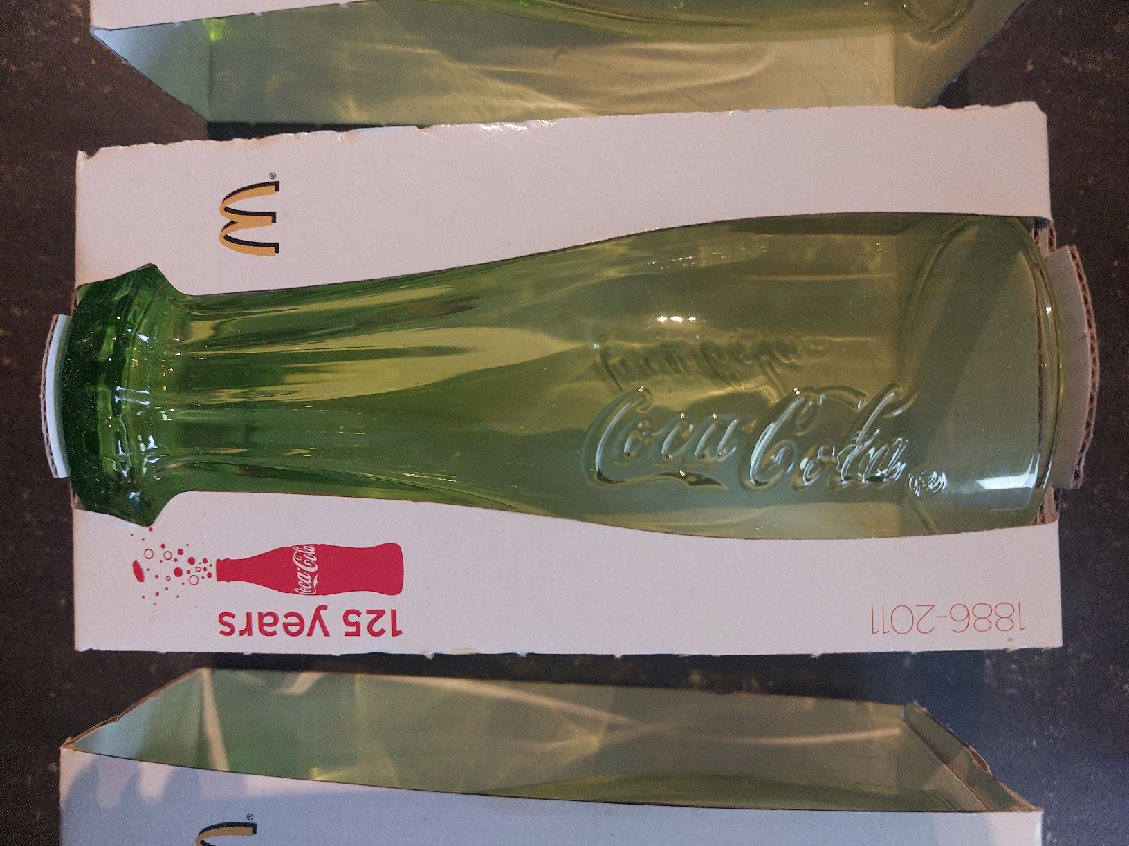 Coca-Cola Bicchieri: 4 Cola Gläser grün – Nuovo e nell'imballaggio originale da Siebnen venduto da LastChanc2 1