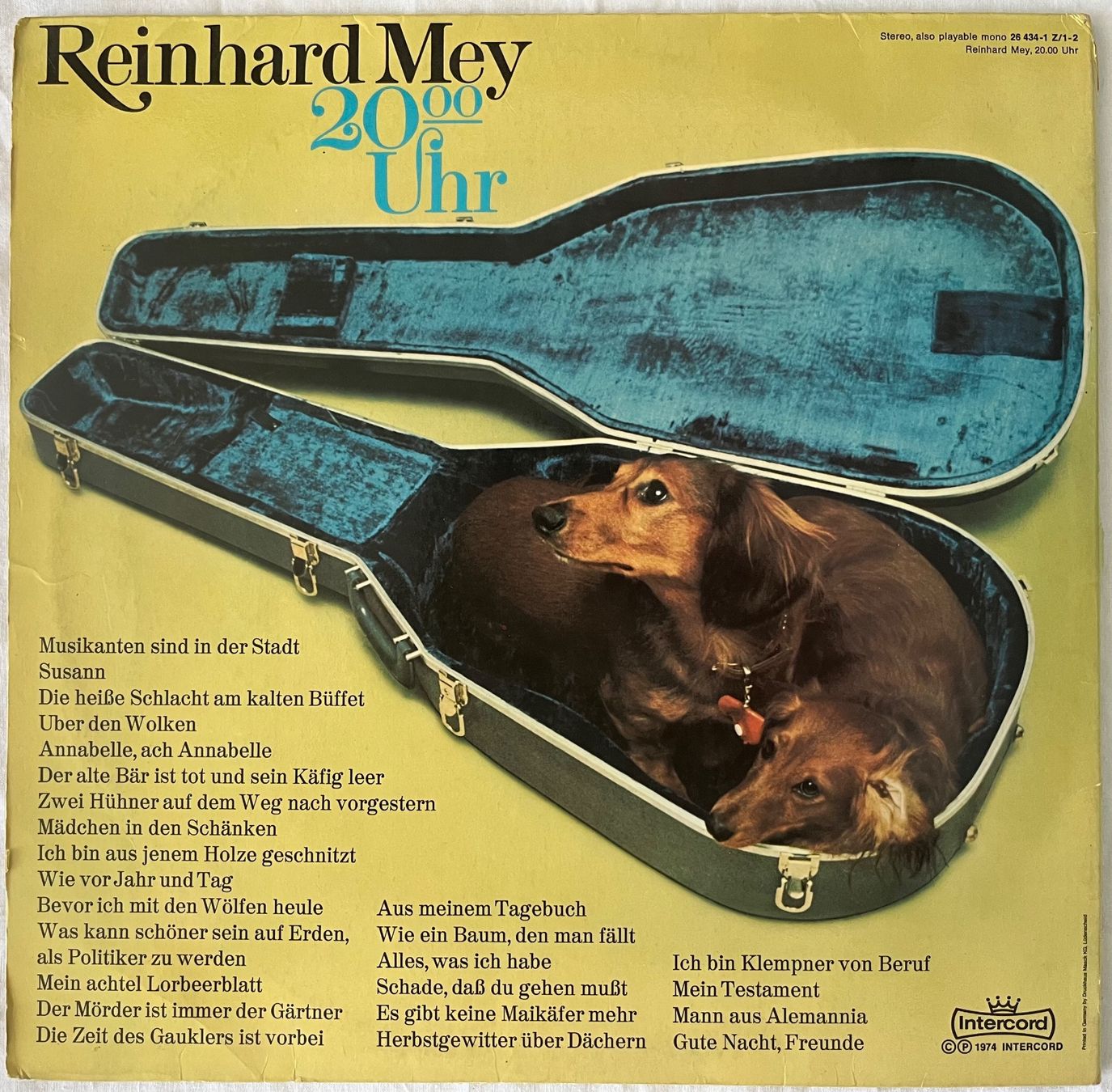 Dischi in vinile: Reinhard Mey - 20.00 Uhr – Usato da Döttingen venduto da zha_xh2w 2