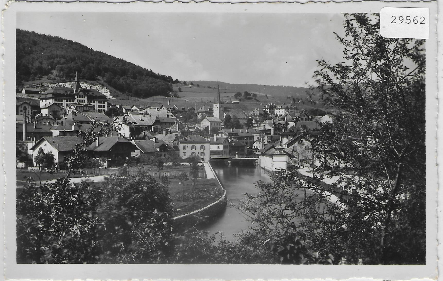 Cartoline postali: Vallorbe - Vue generale – Usato da Ettingen venduto da Kartenplanet