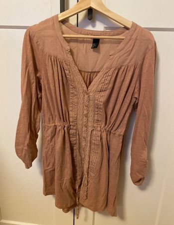 H&M Bluse Altrosa/ Hellbraun Gr. M