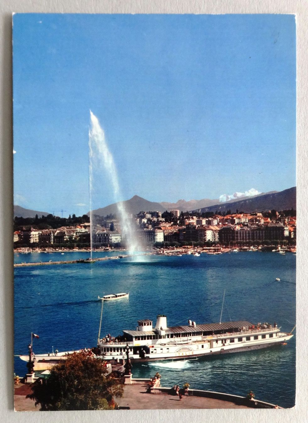 Cartoline postali: Genève - Le bateau-salon "Italie" – Usato da Fétigny venduto da Billy2miny