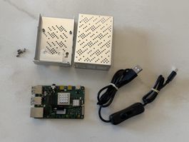 radxa ROCK 4C+ | 4 GB RAM | Linux Mini-Server | Metallgehäus