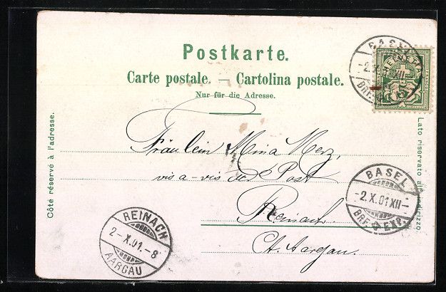 Cartes postales: Litho Basel, Klein-Basel, Spalen-Thor un – D'occasion à Berlin par bartko-reher 1