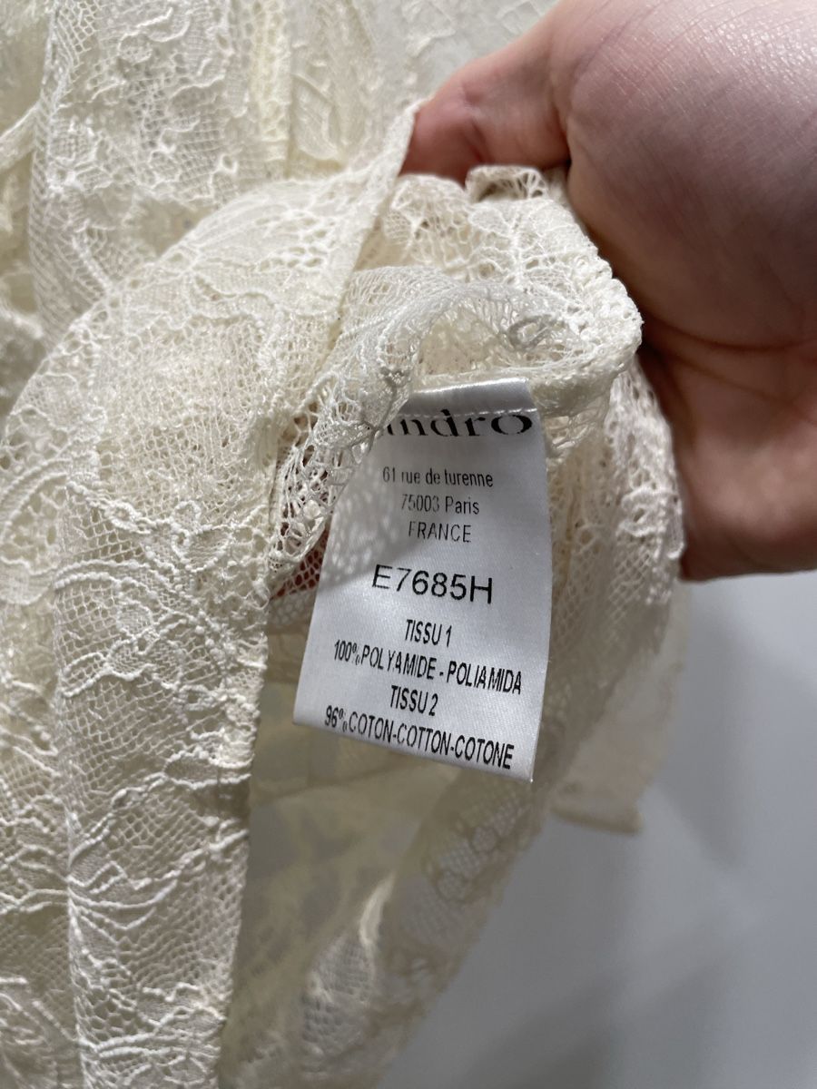 Sandro Camicette: Sandro Blouse Dentelle (Taille-1) – Nuovo (secondo la descrizione) da Genève venduto da rom_8nwv 4