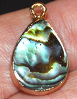Anhänger L-8627 – Abalone Muschel Tropfen 12x16mm