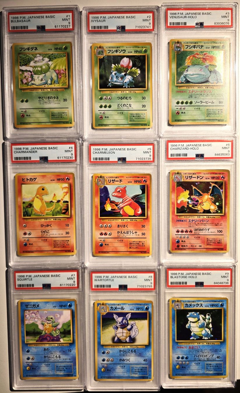 Pokémon Carte collezionabili: 1996 PSA 9 BASE SET CHARIZARD BLASTOISE VENUZAUR FULL EVOS – Usato da Genève venduto da swiss_pokevintage