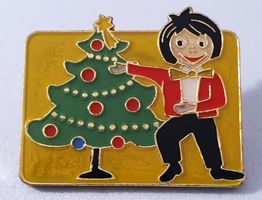 Z684 - Pin Weihnachtsbaum mit Mann Junge Knabe