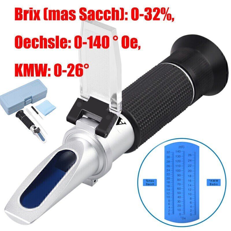 Messen: Refraktometer/Oechsle- Wein Winzer Bier Mostwaage Brix0-32% – Neu (gemäss Beschreibung) aus Bernhardzell von quellen7