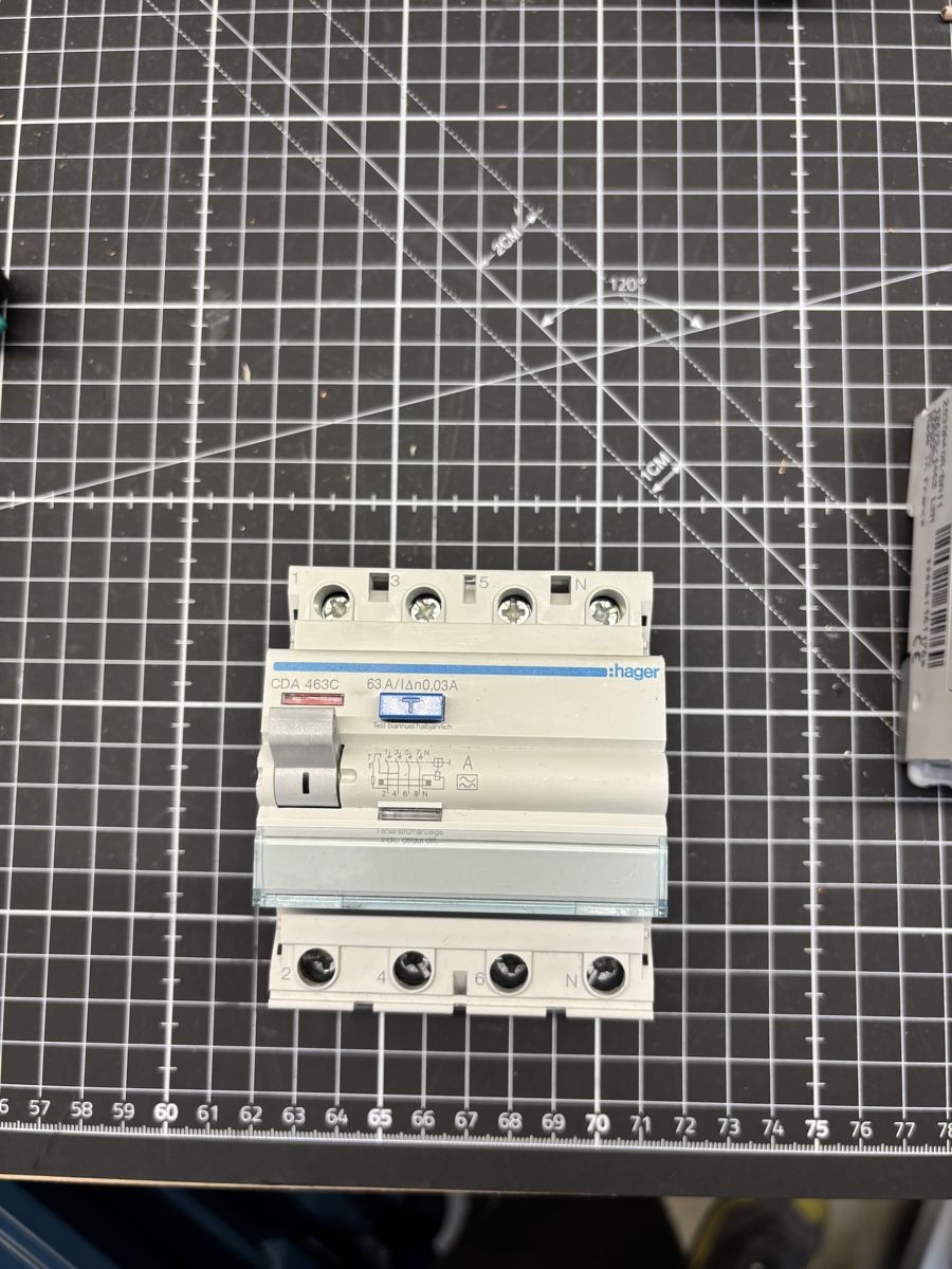 Hager Elektronikbauteile: Hager RCD 63A 30mA CDA463C – Gebraucht aus Schwarzenbach SG von PLASCHWA88