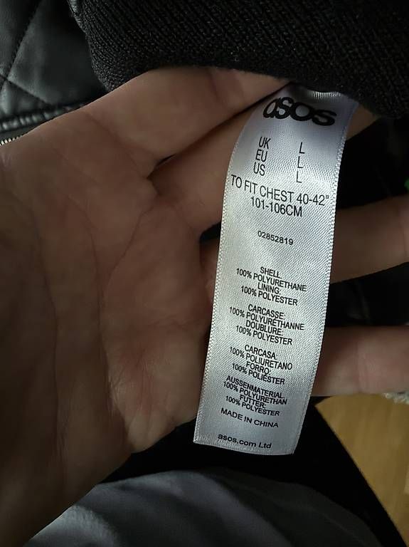 Asos Giacche: Asos Kunst Lederjacke Schwarz Neu L – Nuovo e nell'imballaggio originale da oensingen venduto da df1988 1
