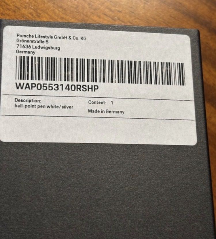 Porsche Penna & Evidenziatori: Porsche Kugelschreiber P3140, Shake Pen, MINT – Nuovo e nell'imballaggio originale da Andwil SG venduto da Kaltbrunner 4