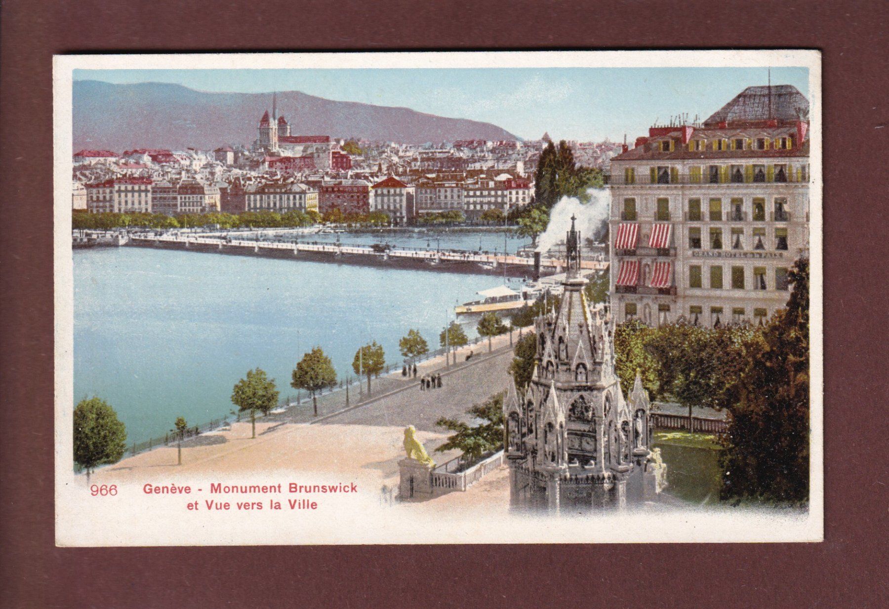 Cartoline postali: GENEVE - Monument Brunswick – Usato da Pully venduto da nicecards