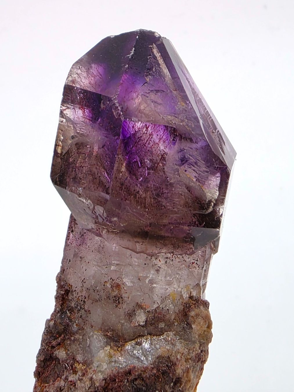 Minerali & Pietre curative: Enchanting Zimbabwe Amethyst scepter with Hematite inclusion – Usato da Figino venduto da minshop 5