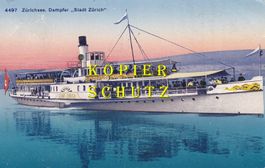 Zürichsee - Dampschiff "Stadt Zürich" /bl