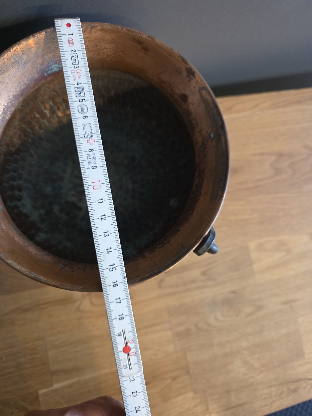 Pentole: Rustikaler Kupfertopf, mit Charakter! – Usato da Laufenburg venduto da may_r2st 2