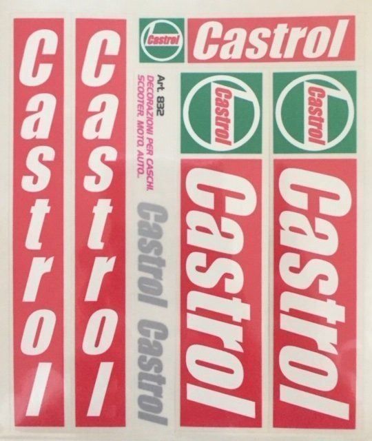 Castrol Vintage Sticker 5teilig (Art. 832) (Neu und originalverpackt ...