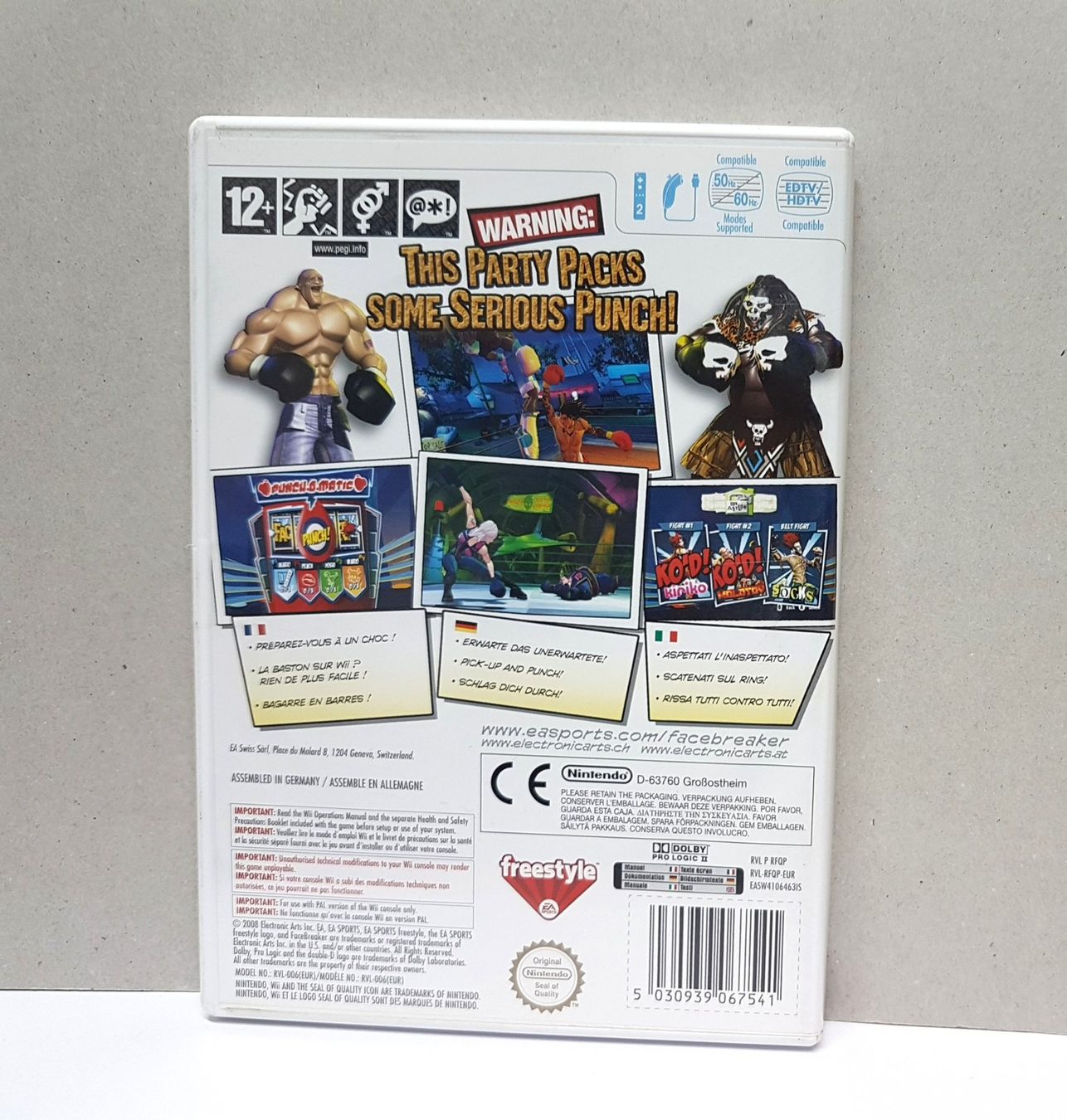Nintendo Giochi: Facebreaker  K.O. Party  Wii – Usato da Schüpfheim venduto da Games_Spielkonsolen 2
