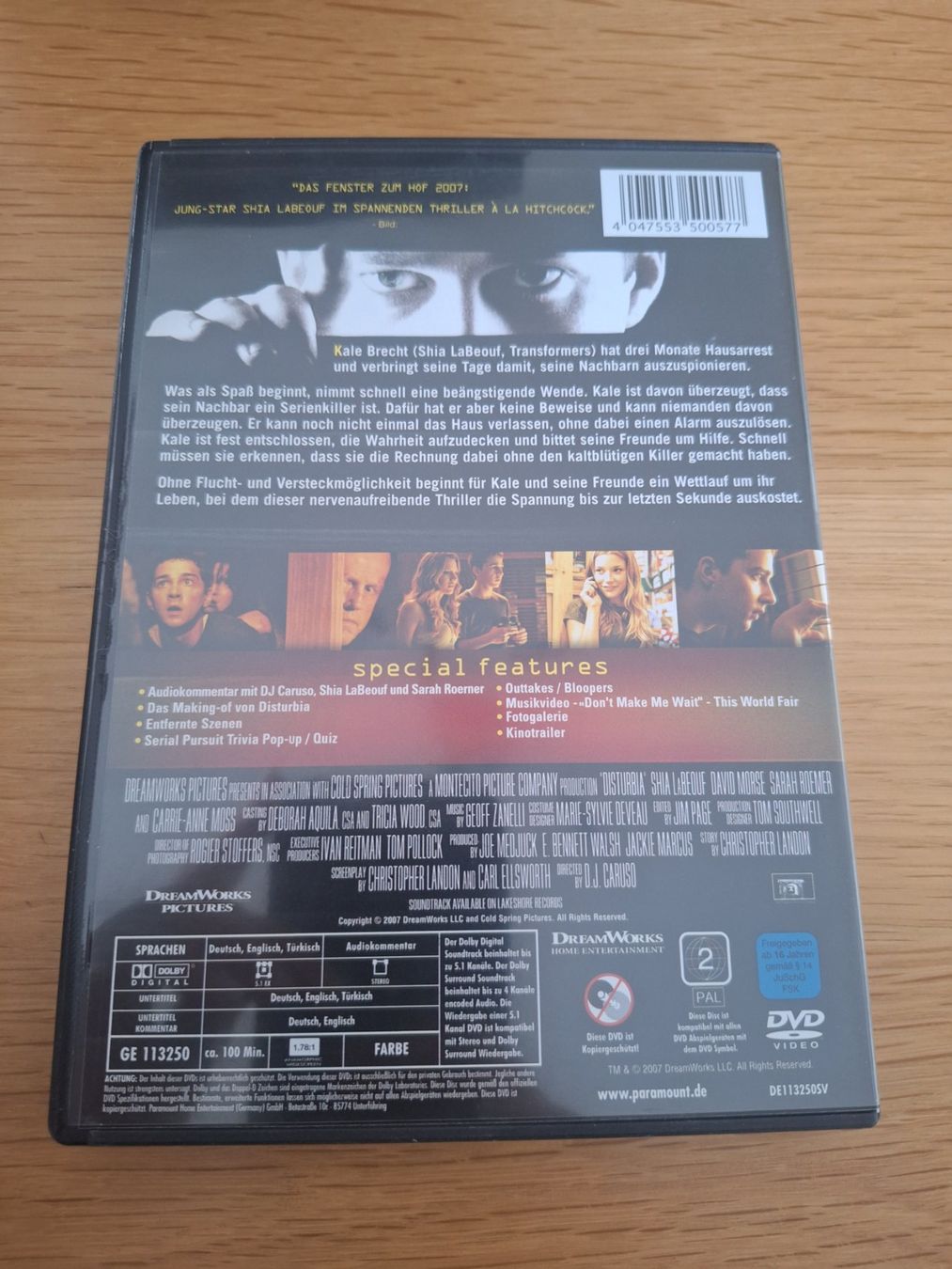 Tous les DVDs: Dvd Disturbia – D'occasion à Wanzwil par chlinih93 1