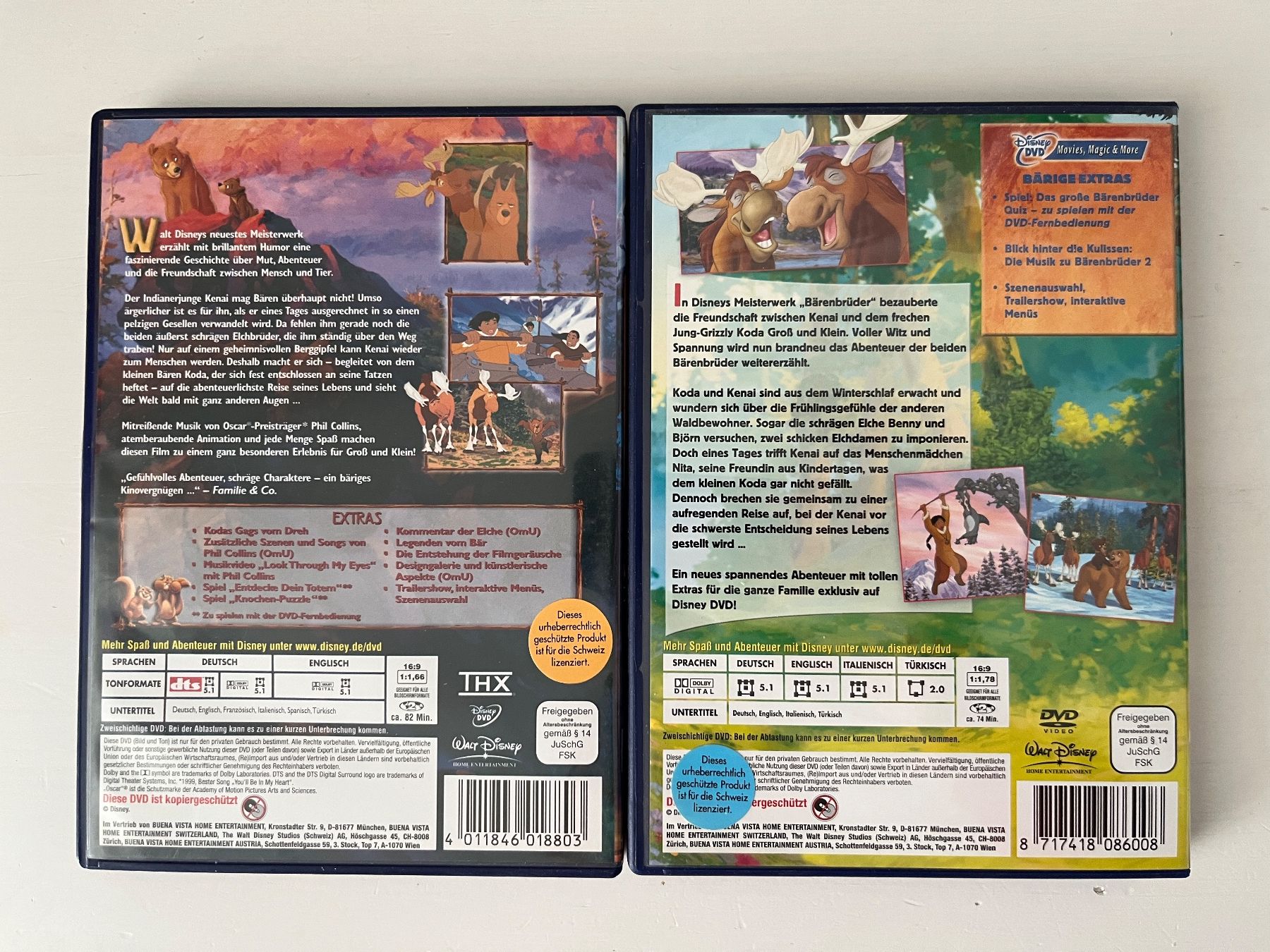 Tutti i DVDs: Disney DVD | Bärenbrüder 1+2 DVD Set – Nuovo (secondo la descrizione) da Sierre venduto da black.box 1