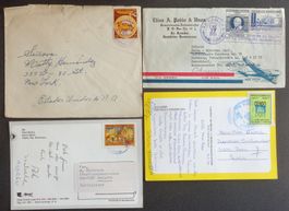 REPUBLICA DOMINICANA: 8 pièces postales des années 1951 à 97