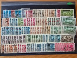 Briefmarken weltweit auf Karte G9 Zustand gemäss Bild