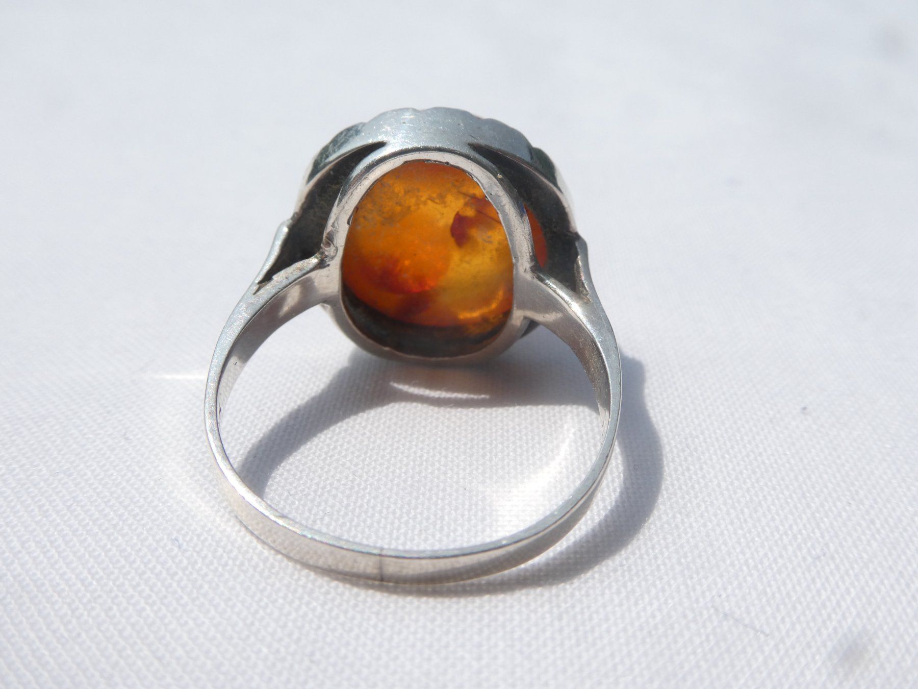 Vintage Emaille Silberring main image 0