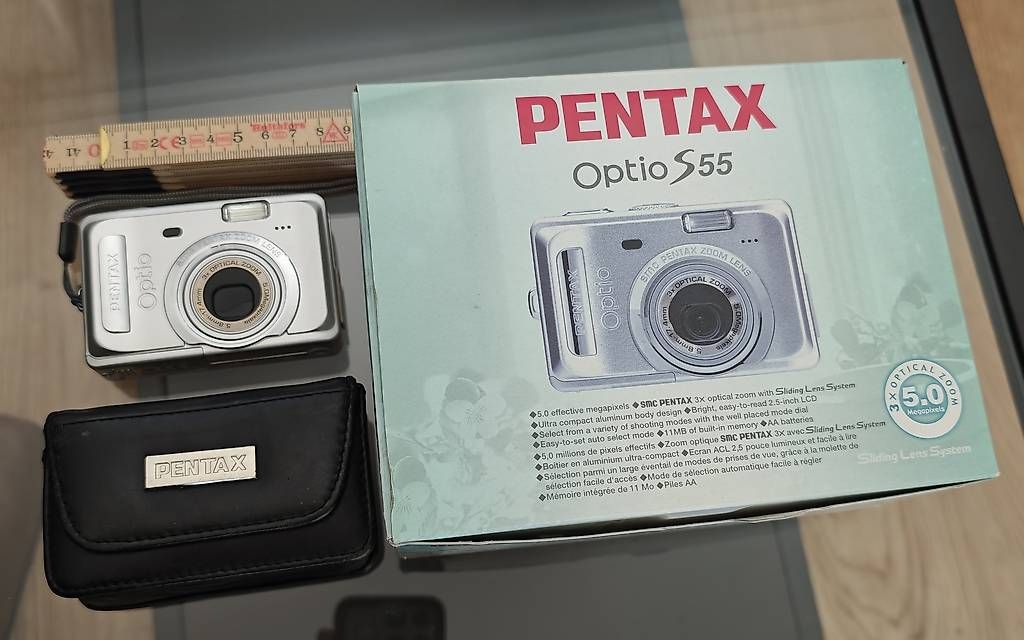 Fotocamera: Pentax Optio S55  Mini-Digitalkamera – Usato da Rorbas venduto da Fa18 1