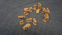 Holz Weihnachtskrippe Figuren Set