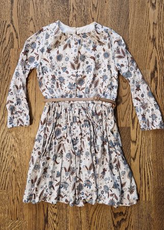 C&A Premium Kleid, Gr. 116, Herbst-Look mit Gürtel!