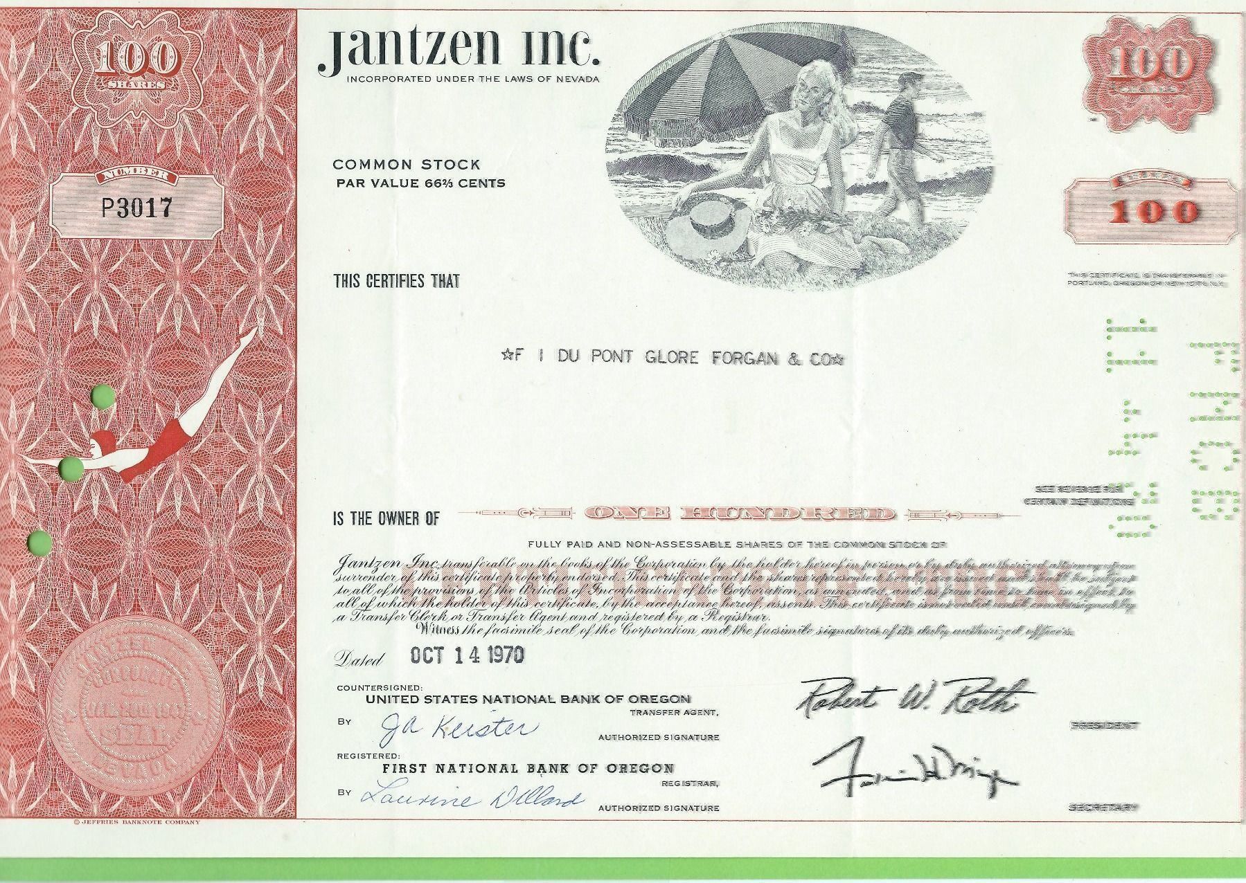 Tutti le monete: Jantzen Inc. 1970 – Usato da Zürich venduto da t24_de