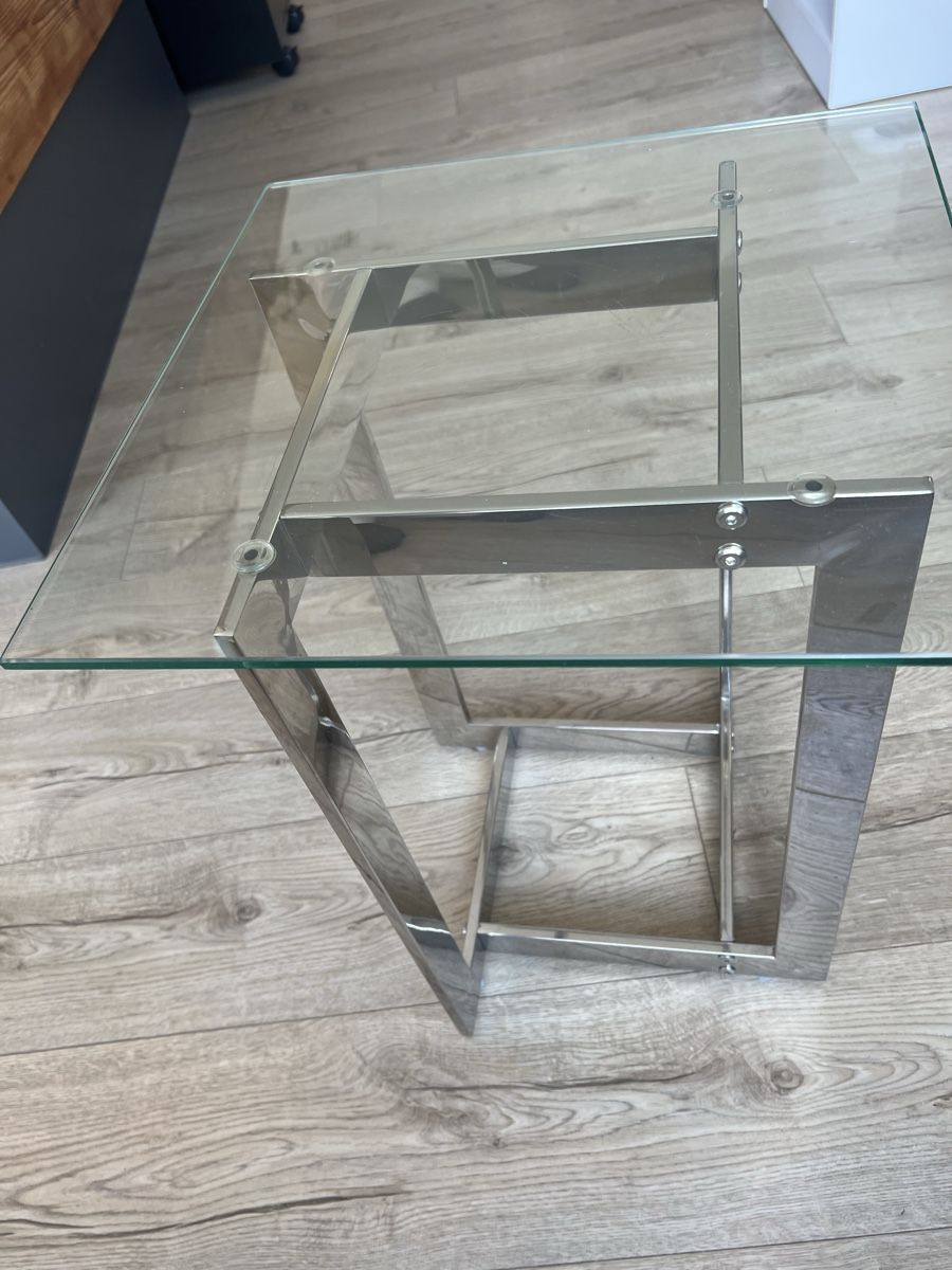Beliani Tische: Beistelltisch Glas/ Silberfarben – Gebraucht aus Schöftland von mel_s2nm 2