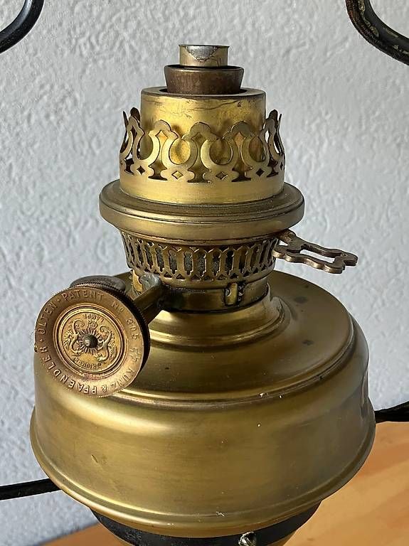 Lampade: elektrifizierte Petrollampe – Usato da Ebikon venduto da bonsai54a 3