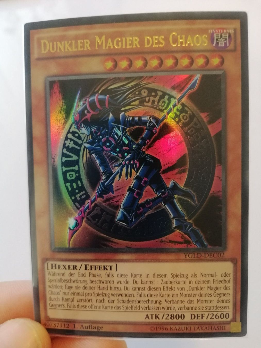 Yugioh Carte collezionabili: Dunkler Magier des Chaos 1.Edition Mint – Nuovo (secondo la descrizione) da Boswil venduto da ShoppingCenterCity 2