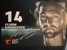 Flurin Randegger- Handsignierte SC Bern Karte Saison 2012/13