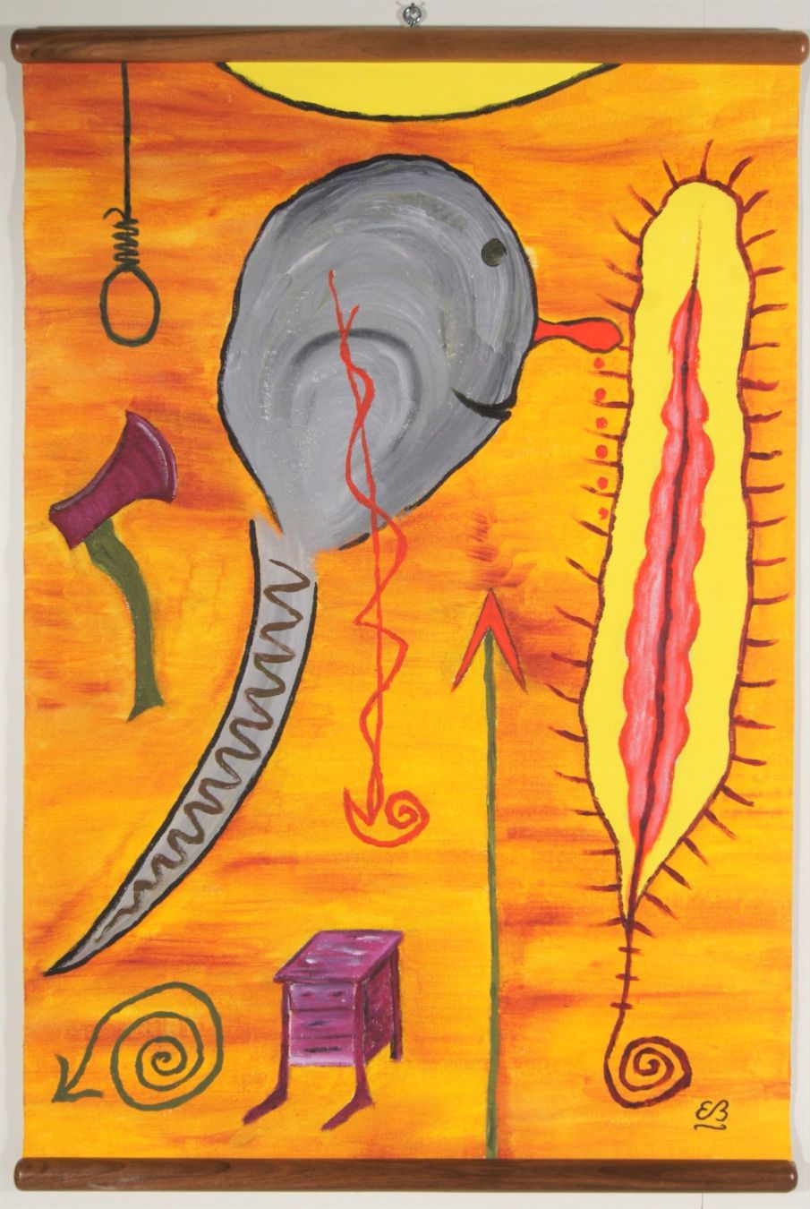 Dipinti: Surreales Gemälde: Ahndung der Lust – Nuovo (secondo la descrizione) da Fribourg venduto da erw_68dx