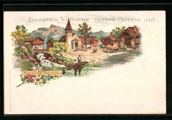 Cartes postales: Litho Genève, Exposition Nationale Suis – D'occasion à Berlin par bartko-reher