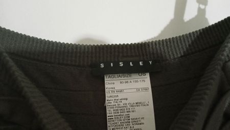 Sisley top ou tunique avec bretelles et ceinture