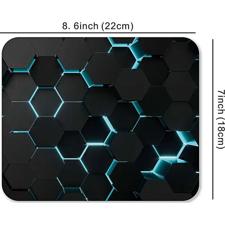 Gaming Mauspad rutschfest Wabenmuster Hexagon Design (Neu und ...