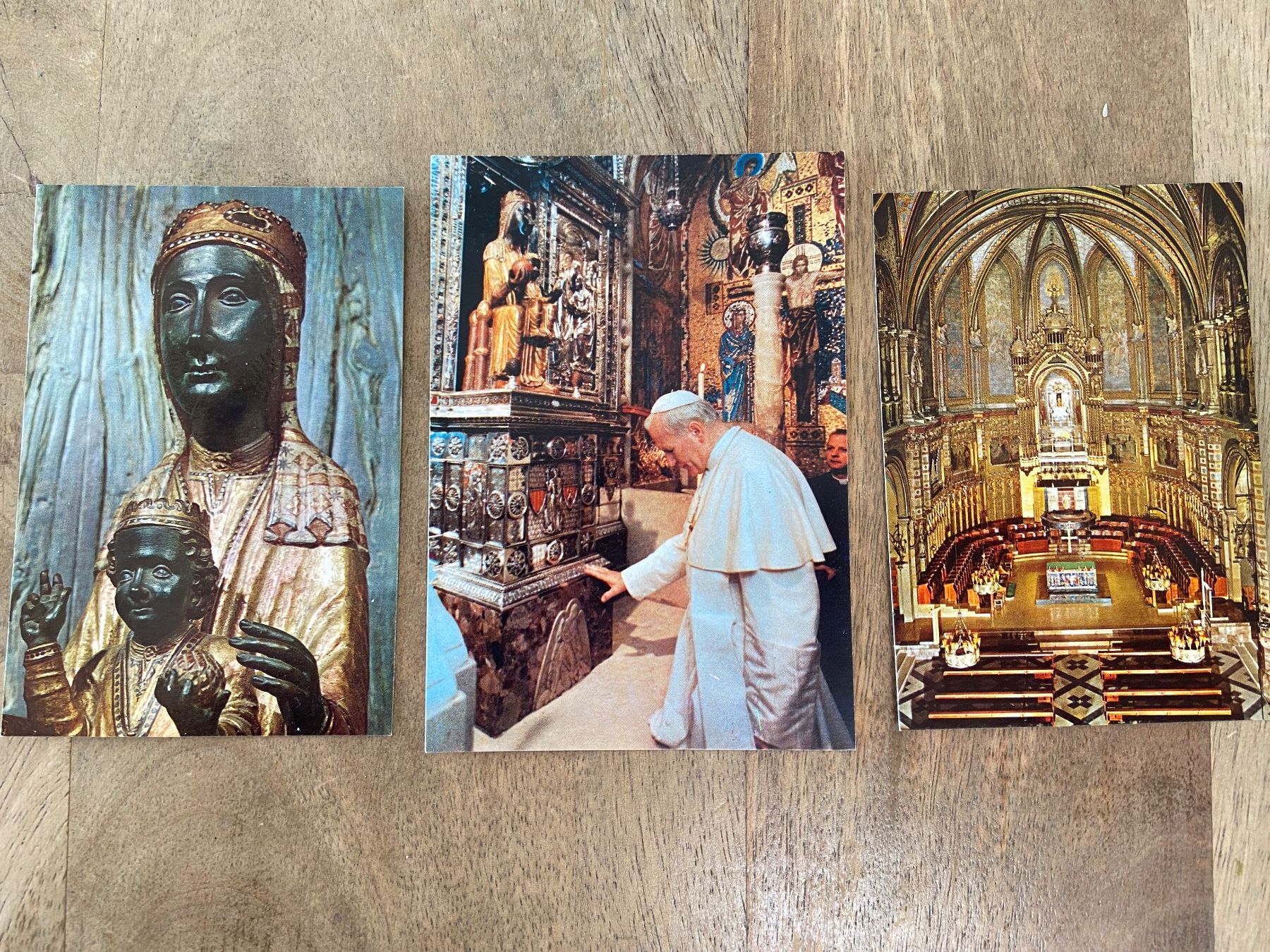 Foto & Immagini: 3 la basilica de Montserrat Andachtsbilder Heiligenbildchen – Usato da Luzern venduto da waterfront1