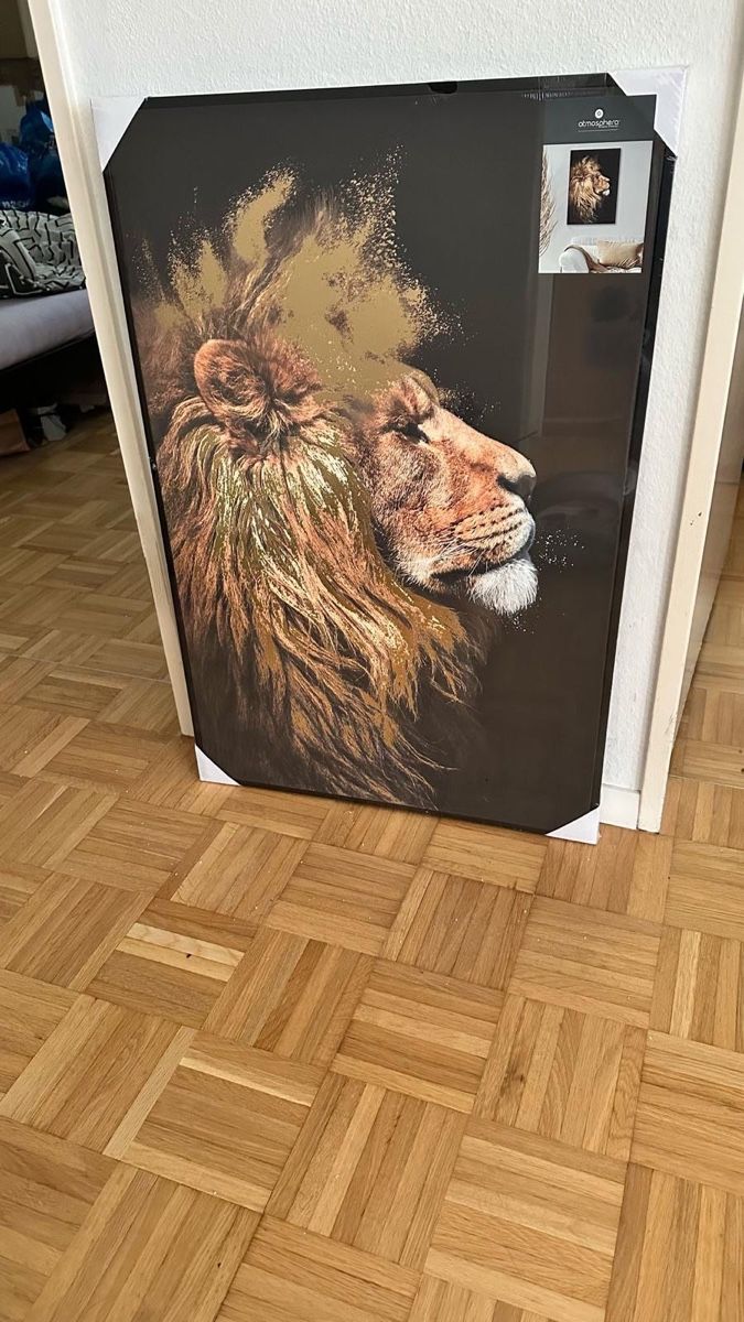 Posters & Illustrations: Bild auf Leinwand Löwe Neu – Neuf avec emballage d'origine à Ostermundigen par agn_mh9r