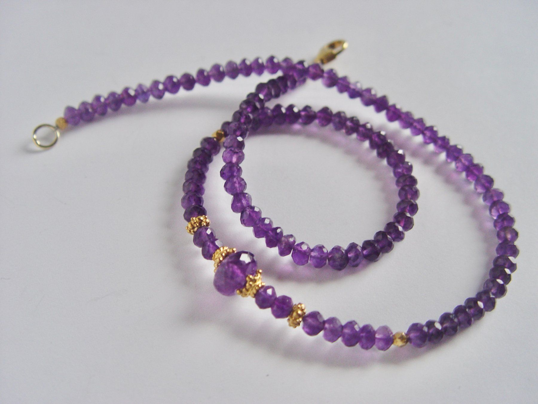 Catenine: Collier Amethyst mit Silber, vergoldet – Nuovo (secondo la descrizione) da Henggart venduto da gernli