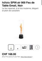 Feu De Table Höfats SPIN AIR 900 utilisé 1x neuf 168.-