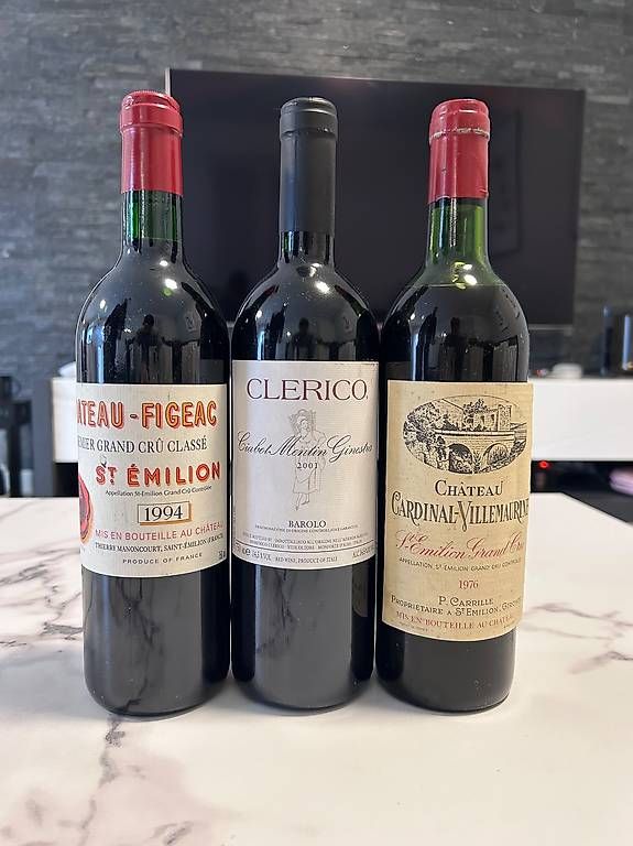 Wein: Trio de vin d'exception, Bordeaux+Barolo, 350frs – Gebraucht aus Genève von app_fqz5