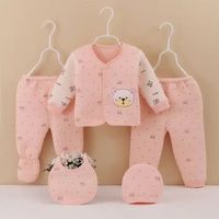 Neugeborenen Kleidungsanzug, 5-in-1 Geschenkset