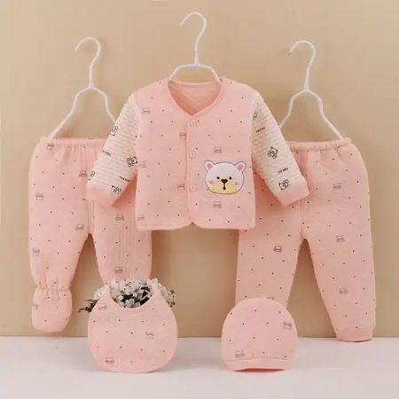 Neugeborenen Kleidungsanzug, 5-in-1 Geschenkset