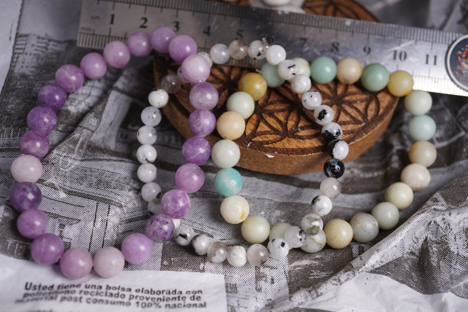 Minerali & Pietre curative: 3 x  Kugel Armbänder    ab 1.-      (Räumung!) – Nuovo e nell'imballaggio originale da Eschenbach SG venduto da topstone 4