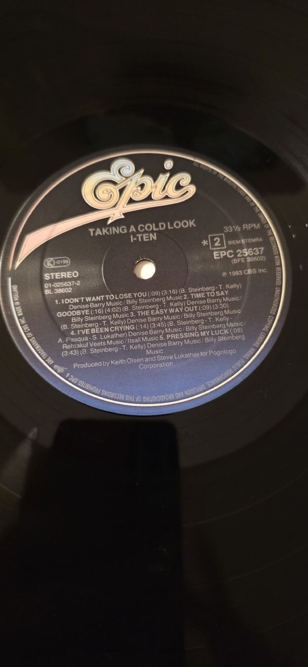 Dischi in vinile: I-TEN: Taking a Cold Look  1983 Vg,Vg – Usato da Yvonand venduto da RF-VINYL 2
